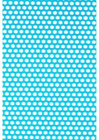 Resim Kaydırmaz Turkuaz Bal Petek Paspas Yolluk En:120cm 