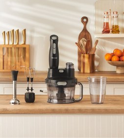 Resim HOMEND Functionall 2808h Mutfak Robotu Siyah Gri 