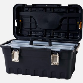 Resim Port-Bag SE.03 21" Strongo Eko Metal Kilitlli Siyah Plastik Takım Çantası 