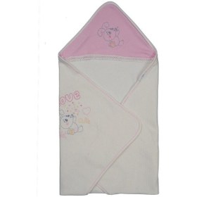 Resim Kız Bebek Battaniye Pembe Başlıklı Soft Love Rabbit Mevsimlik Hediyelik Pembe 