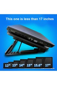 Resim JUNGLEE Laptop Soğutucu Fan Cooling Pad Notebook Altlığı Çift Fanlı 