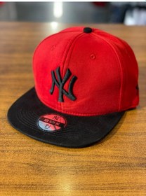 Resim Ny Yankees Unisex Kırmızı Hip Hop Snapback Rapper Basket Şapka Kırmızı - Siyah 