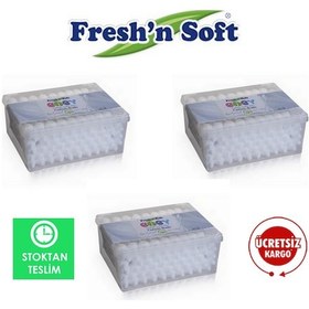 Resim Fresh'N Soft Bebek Kulak Çubuğu Dikdörtgen 60'Lı x 3 Kutu 