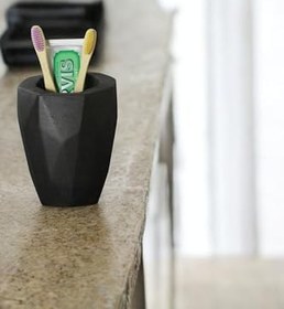 Resim Evene Diş Fırçalığı Diş Fırçalık Diş Fırçası Standı Diş Fırçası Tutucu Siyah Model 19, e.dismodel19 