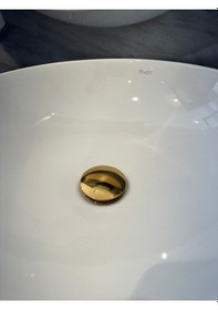 Resim Nefa Yapı Altın Lavabo Sifonu Pup-up Bas-çık Gold Sifon Diğer 