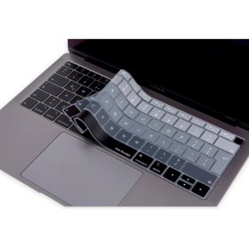Resim McStorey Laptop Macbook Air Klavye Koruyucu UK(EU) İngilizce Harf Baskılı A1932 ile Uyumlu Ombre 