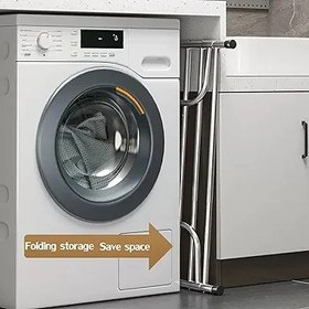 Resim Çamaşır kurutma askısı iç mekan Radyatörü Elbise Kurutma Makinesi Uzatılabilir Balkon Radyatörü Kurutma Rafı Paslanmaz Çelik Radyatör Katlanır Airer Katlanabilir Çamaşır Kurutma Rayı Elbise Asma 