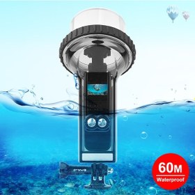 Resim Sones Puluz 60m Sualtı Su Geçirmez Muhafaza Dalış Kılıfı Djı Osmo Pocket 2 Siyah 