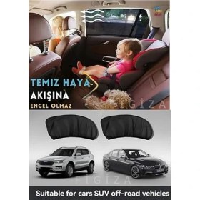 Resim Pearl Shop Oto Arka Yan Cam Için Güneşlik Perde Araç Kapı Perdesi (2 Adet) 