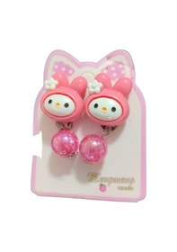 Resim Sevimli My Melody Figürlü Pembe Çocuk Saç Tokası 2 Li Set Çok Renkli 