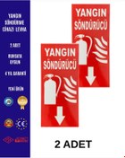 Resim ünalgrup Yangın söndürme cihazı levhası 2 Adet 