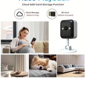 Resim Willowhaven A6-3 1080p Çocak Kamerası İki Yönlü Ses Gece Görüşü Hareket Algılama Usb Güç 