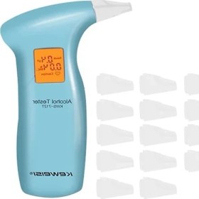 Resim Xiyu Shop WITH15PCS Ağızlık Stili Ağızlıklı LCD Ekran Dijital Alkol Test Cihazı Polis Uyarısı Breath Alkol Test Cihazı Breathalyz Analyzerdetector (Yurt Dışından) 