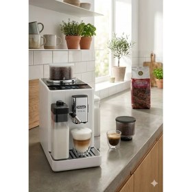 Resim Delonghi 16 Farklı Lezzet Rivelia Bean Switch Tam Otomatik Kahve Makinesi - Beyaz Premium Tasarım - 19 Bar +2kg Kahve EXAM440 