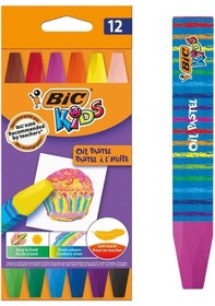 Resim Bic Kids Yağlı Pastel Boya 12 Renk Kutu 