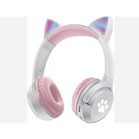 Resim Kensa Işıklı Kedi Bluetooth Kablosuz Kulaklık 
