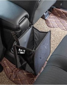 Resim RevuBaby Araba Çöp Kovası Katlanabilir Çöp Kutusu,Askılı Su Geçirmez Sızdırmaz Saklama Çantası OTO Çöp Kutusu 