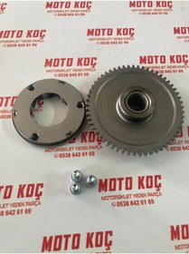 Resim MaxiPar Motosiklet CG 200 cc Marş Kitleme Komple 6 Bilyalı 