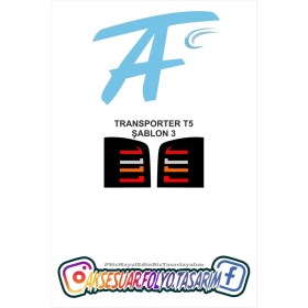 Resim Aksesuar Folyo Tasarım Transporter T5 Stop Folyo 