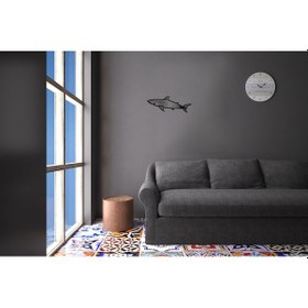 Resim Köpek Balığı Folyo Sticker Derstve46147 200cm Uzunluk Siyah 