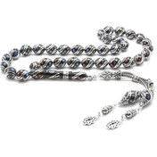 Resim 925 Ayar Gümüş Püsküllü Gümüş-Firuze-Mercan Arpa Kesim Erzurum Ol N11.977 
