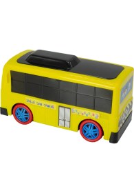 Resim Uj Toys Sesli ve Işıklı Çarp Dön Sevimli Okul Otobüsü-Sarı 