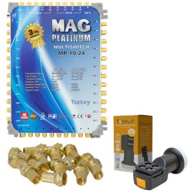 Resim Mag 10/24 Sonlu/Kaskatlı Uydu Santrali+T&Smart Santral Lnb'si 