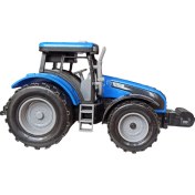 Resim Meva Traktör Işıklı Sesli Sürtmeli Oyuncak Sevimli Mavi Traktör 20CM. 