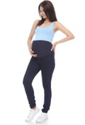 Resim MİMBA Kadın Lacivert Skinny Hamile Kot Pantolonu 