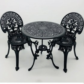 Resim Aluminyumdokumcu Kıvırcık Sandalye 2 Kıvırcık Masa Kuğu Ayak 