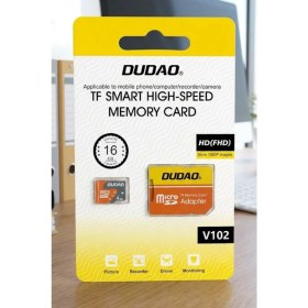 Resim Dudao 16 GB Micro Sd Hafıza Kartı | 1080P Full Hd Video Kaydı, Yüksek Hızlı, Sd Adaptör Hediyeli | Telefon, Kamera, Tablet Uyumlu 