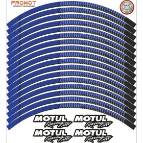 Resim Rebon Moto Design Motosiklet Jant Şeridi Motul Tasarımlı 6 