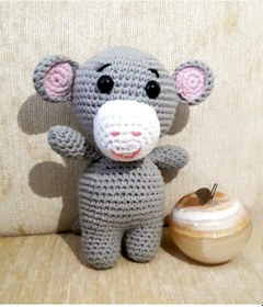 Resim Amigurumi Sevimli Miniklerden Maymun Sağlıklı Oyuncak El Örgüsü 