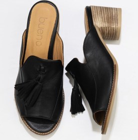 Resim Bueno Shoes Siyah Deri Kadın Topuklu Terlik 01wu10800 