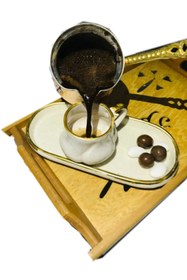 Resim Turkish Hot Sand Coffee Maker Authentic Copper Heater Machine Gas Stove Top Barbecue Copper Coffee Pot Set 