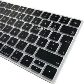 Resim F Klavye Magic Keyboard-2 A1644 (F-Türkçe) ile Uyumlu Klavye Koruyucu Daktilo Tipi Siyah 