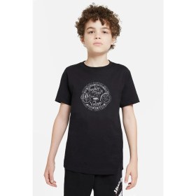 Resim Qivi Brooklyn Motorcycle Motosiklet Baskılı Unisex Çocuk Siyah T-Shirt 