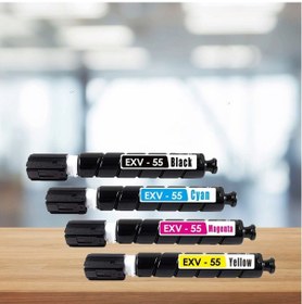 Resim Canon Uyuumlu Tonermax C-exv55 Uyumlu Toner Seti / Siyah , Mavi , Sarı , Kırmızı 