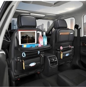 Resim Dashanshop Siyah 2 Parça Gm Oturma Arkası Organizer Bardaklık Tablet Gözlüklük Çok Fonksiyonlu 