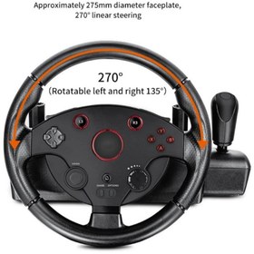 Resim VOOKA Profesyonel Yarış Direksiyon Seti 270° Hissiyatlı Pedallı Tak Çalıştır Multifonksiyon Racing Wheel 