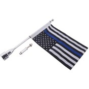 Resim Suntek Magideal Ayarlanabilir 10'' X 7'' Amerikan Bayrağı + Bayrak Direğine Monte Bagaj Rafı Mavi 