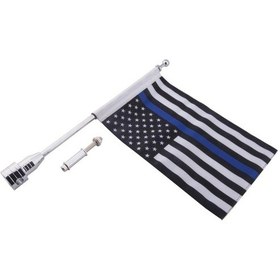 Resim Suntek Magideal Ayarlanabilir 10'' X 7'' Amerikan Bayrağı + Bayrak Direğine Monte Bagaj Rafı Mavi 
