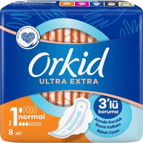 Resim Orkid Ultra Extra Hijyenik Ped Normal 8'li 1 Beden 