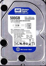 Resim Western Digital 500GB 3.5" İde 500GB 7200Rpm 16Mb Wd5000Aakb (Eski Tip İde) Harddisk WD