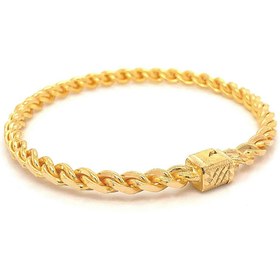 Resim 22 Ayar Altın Kilitli Burma Yatırımlık Bilezik - 50 gram / 58 