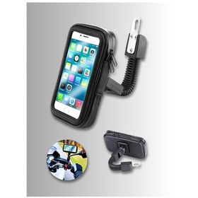 Resim 5-6,5 Inc Ayna Bağlantılı Telefon Tutucu - Su Geçirmez Yüksek Kaliteli 