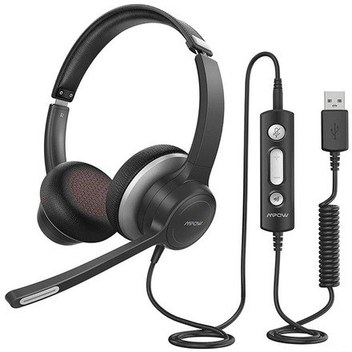 Geeroyoo Mpow Hc6 Usb/3.5mm Kulaklık: Dönebilir Mikrofonlu, Gürültü Önleyici, Rahat Tasarım, Her Cihaz İçin Uyumlu