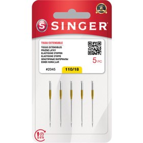 Resim SINGER Dikiş Makinesi Iğnesi Penye-jarse 2045- 110/18 Numara 