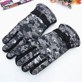 Resim Hailihui Store Kışlık Snowboard Kayak Eldivenleri Soğuk Hava Açık Hava Kayak ve Bisiklet Için Nefes Alabilir Su Geçirmez Eldivenler (Yurt Dışından) 