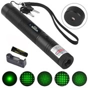 Resim Wison Ws-503 100mw Desen Başlıklı Şarjlı Yeşil Lazer Pointer Siyah 